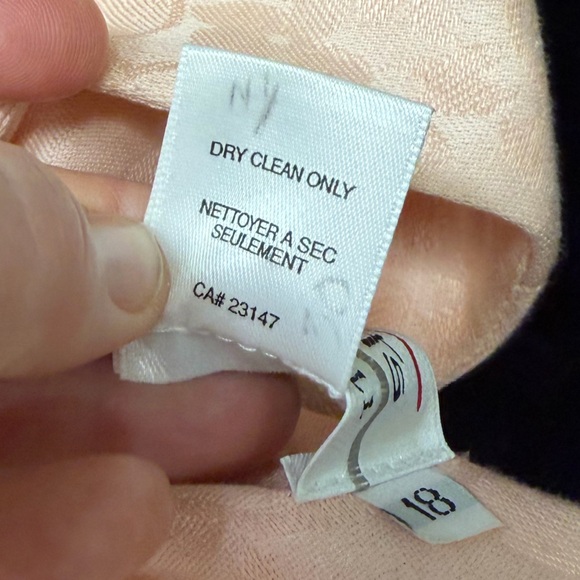 Talbots pastel pink short sleeves feminine brocade mini dress Plus size 18 - Picture 16 of 16